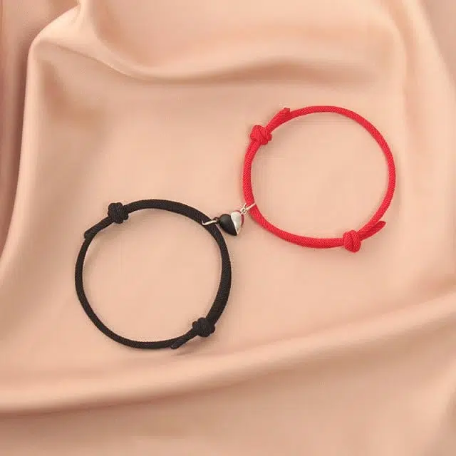 Couples Heart Magnetic Bracelets