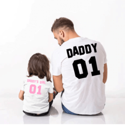 Dad and Daughter Number 01 T-shirts