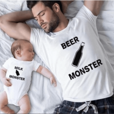 Daddy and Me Monster T-shirts