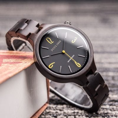 Dark Wood Couple Watches