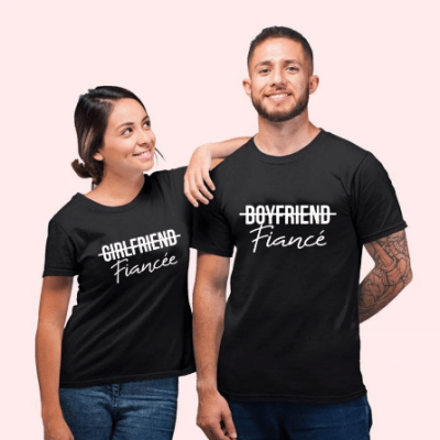 Engagement T-shirts for Couples