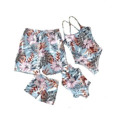 Family Floral Swimsuits Matching Set