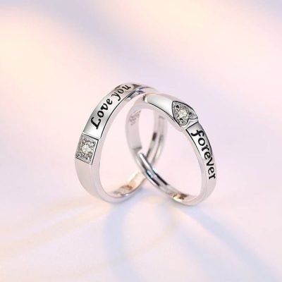 Forever Silver Couple Ring