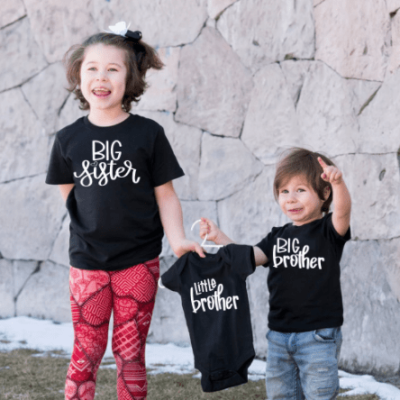 Funny Sibling Shirts for 3