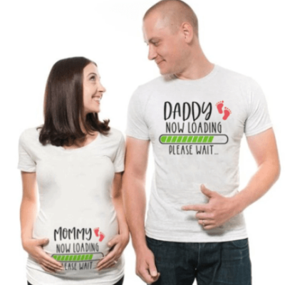 Future Daddy & Mommy Matching T-shirts