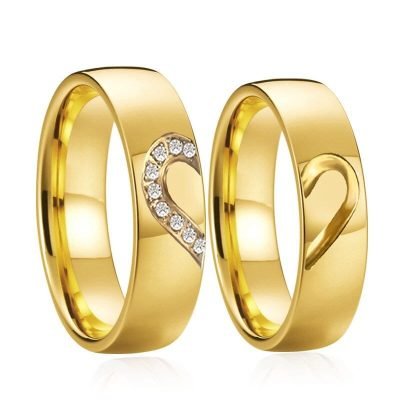 Gold Promise Rings for Couples