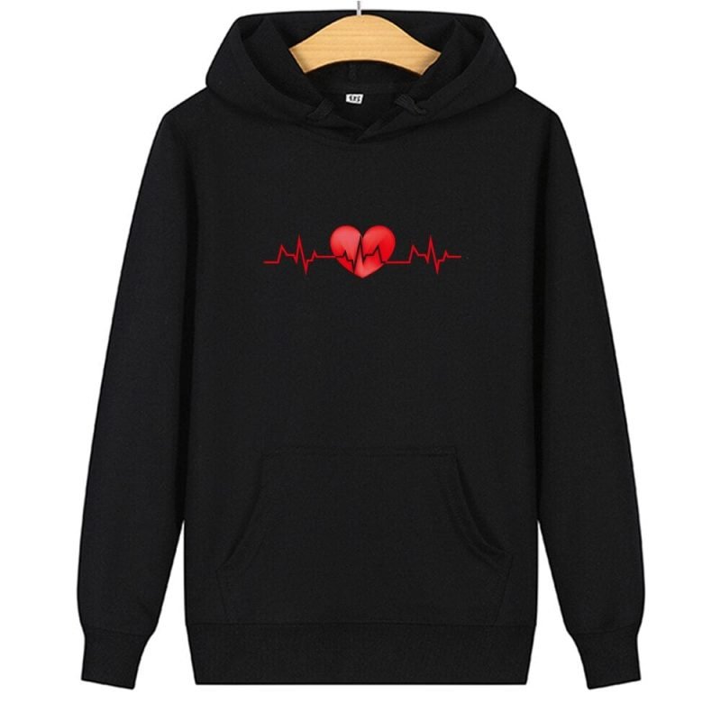 Hearbeat Hoodies for Couples