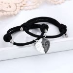 Heart Bracelet with Magnets for Couples