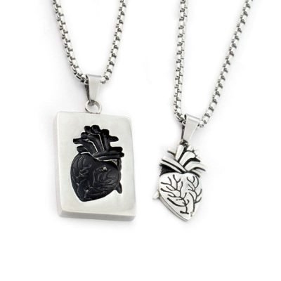 Heart Couple Necklace Set