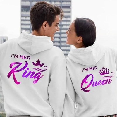 Her King His Queen Couple Hoodies