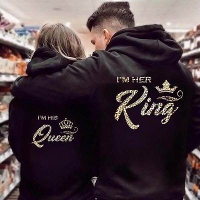 Her King & His Queen Couple Hoodies