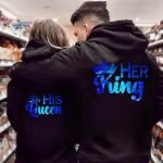 Her King & His Queen Couple Hoodies