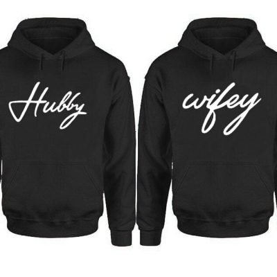 Hubby & Wifey Couples Hoodies