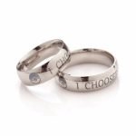 I Choose You Ring Set for Couple