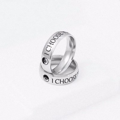 I Choose You Ring Set for Couple