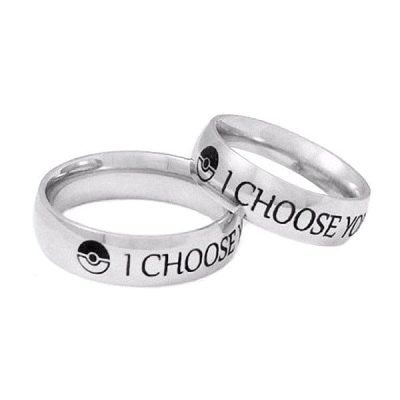 I Choose You Ring Set for Couple