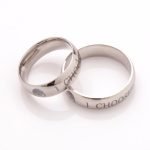 I Choose You Ring Set for Couple