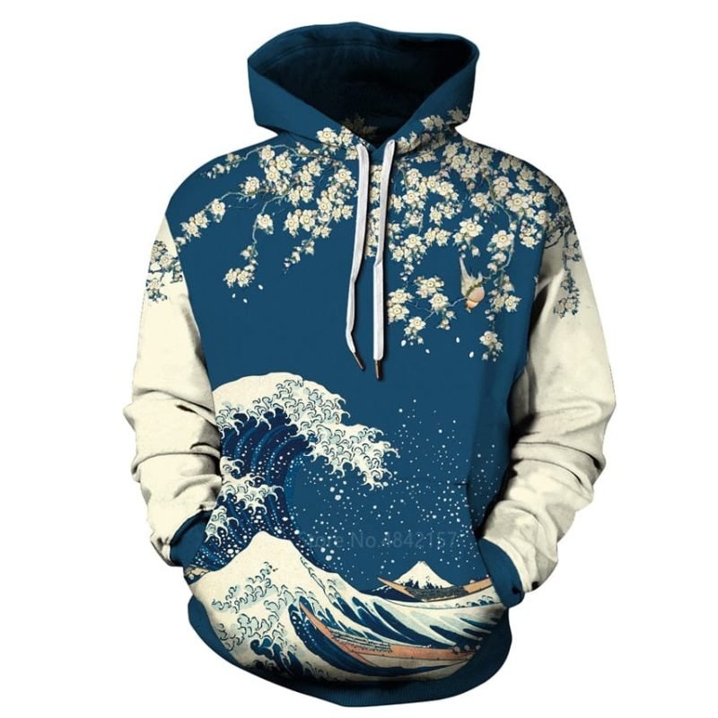 Kanagawa Hoodies for Couples