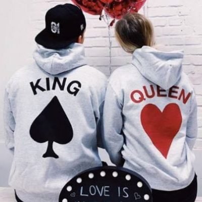 King And Queen Matching Hoodies