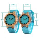 Leather Strap Blue Couple Watch