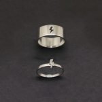 Lightning Bolt Couple Ring