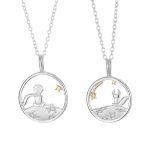 Little Prince Fox Couple Necklace