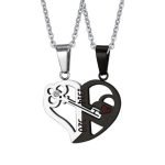 Lock and Key Couple Necklace