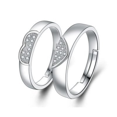 Lover Couple Rings Silver