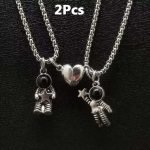 Magnetic Astronauts Couples Necklace