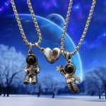 Magnetic Astronauts Couples Necklace