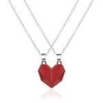 Magnetic Heart Necklaces for Couples