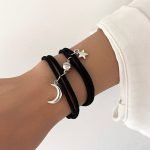 Magnetic Moon & Star Couple Bracelet