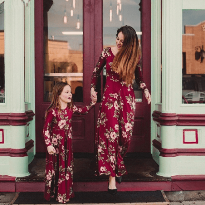 Mama and Me Floral Maxi Dress