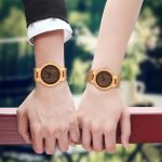 Matching Bamboo Couple Watch