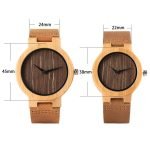 Matching Bamboo Couple Watch