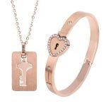 Matching Bracelet and Necklace for Couples