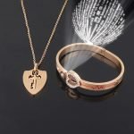 Matching Bracelet and Necklace for Couples