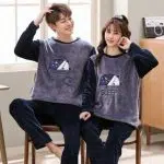 Matching Couple Flannel Pyjamas