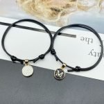 Matching Couple Initial Bracelets