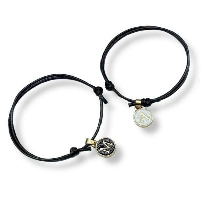 Matching Couple Initial Bracelets