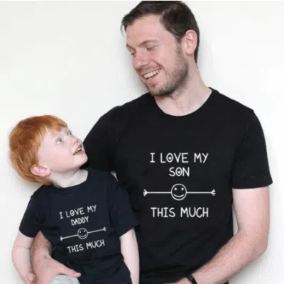 Matching Dad and Son T-shirts