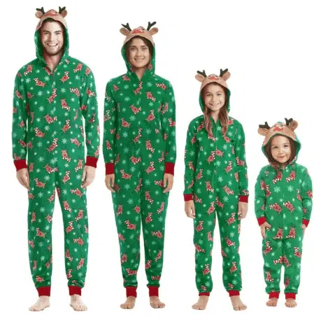 matching family santa jumpsuits