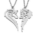 Matching Heart Necklaces