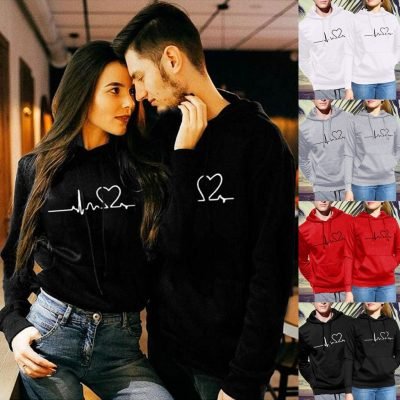 Matching Heartbeat Hoodies