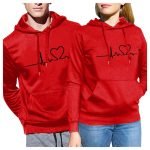 Matching Heartbeat Hoodies