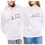 Matching Heartbeat Hoodies