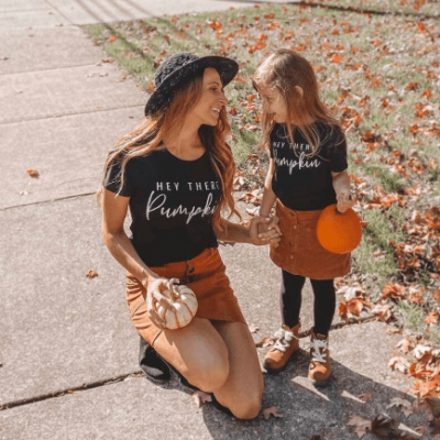 Matching Mother and Daughter T-shirts