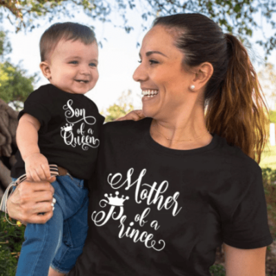 Matching Shirts for Mother and Son