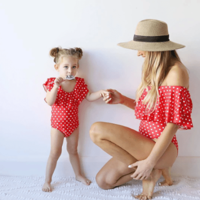 Matching Swimsuit for Mother and Daughter