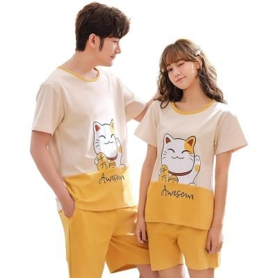 Matching Yellow Pajama for couples